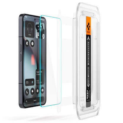 Protector de pantalla Spigen GlastR EZ FIT para Nothing Phone (3), Cristal Templado, Full Glue, Set de 2 piezas AGL10165