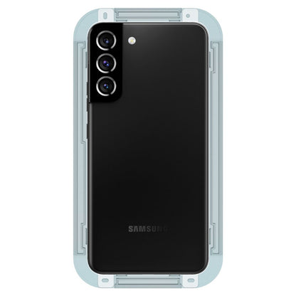 Protector de pantalla Spigen GlastR EZ FIT para Samsung Galaxy S22 5G S901, vidrio templado, adhesivo completo, set de 2 piezas AGL04151