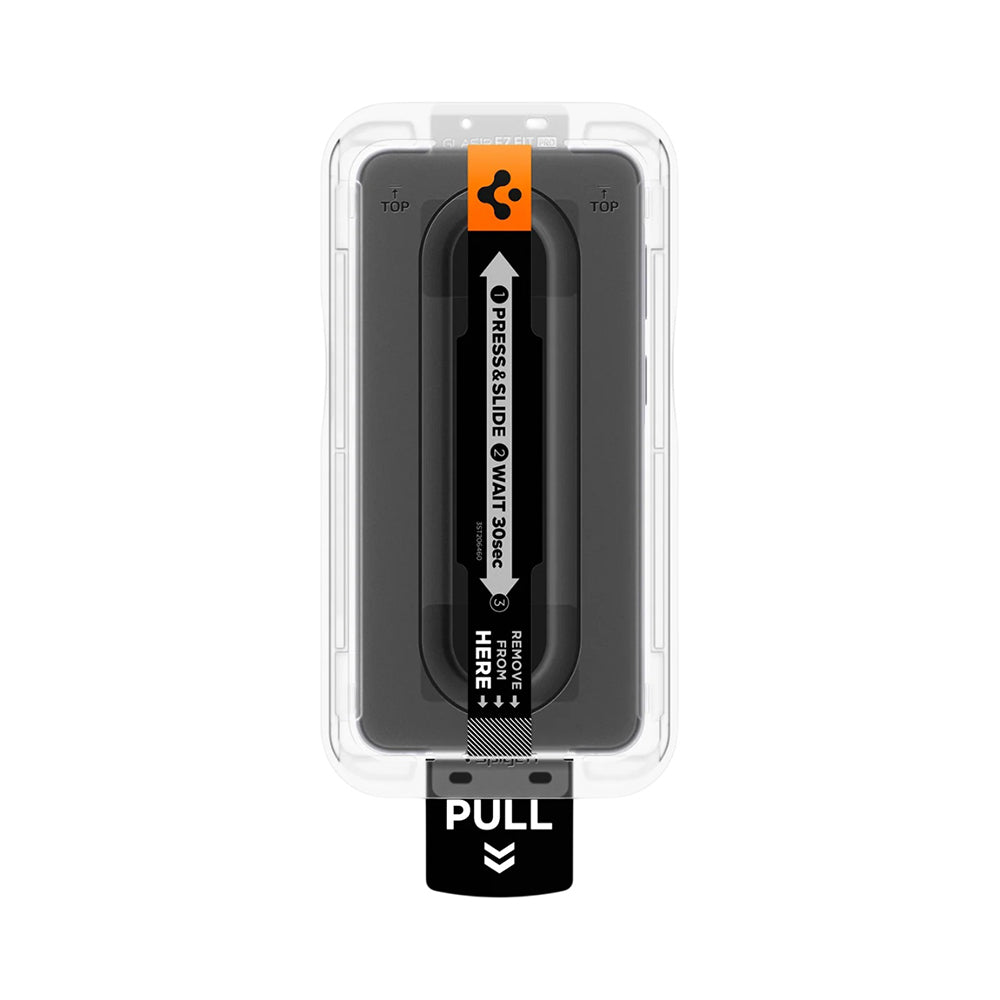 Protector de pantalla Spigen GlastR EZ FIT Pro HD para Samsung Galaxy A57 5G, Cristal Templado, Full Glue, Set de 2 piezas AGL11397
