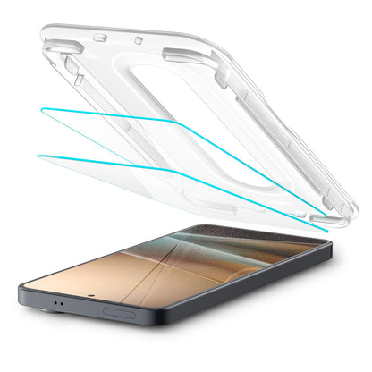Protector de pantalla Spigen GlastR EZ FIT Pro HD Anti-Reflejo para Samsung Galaxy S26 S942, Vidrio Templado, Pegamento Completo, Set de 2 piezas