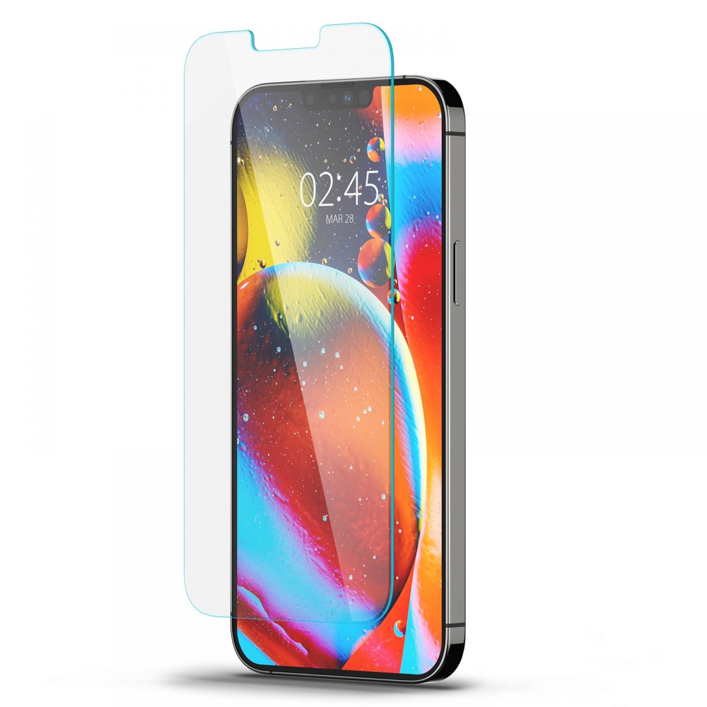 Protector de pantalla Spigen GlastR Slim para Apple iPhone 14 Plus / 13 Pro Max, Cristal Templado, Full Glue AGL03382
