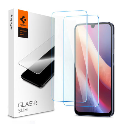 Protector de pantalla Spigen GlastR Slim para Samsung Galaxy A26 A266 / A16 5G A166 / A16 4G A165, Cristal Templado, Adhesivo Completo, Set de 2 piezas