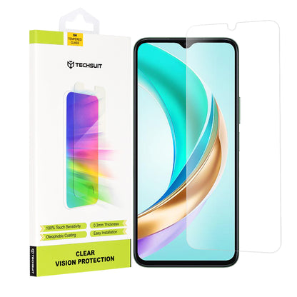 Protector de pantalla Techsuit Clear Vision para Honor X6b, Cristal Templado, Full Glue, Transparente