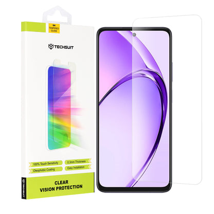Protector de pantalla Techsuit Clear Vision para Oppo A80, vidrio templado, adhesivo completo