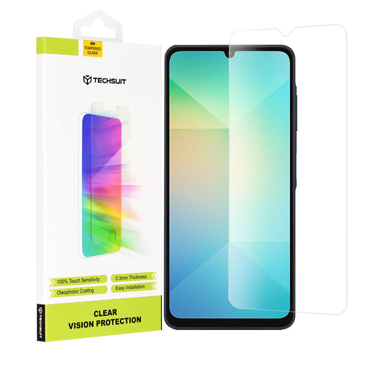 Protector de pantalla Techsuit Clear Vision para Samsung Galaxy A06 A065, vidrio templado, adhesivo completo