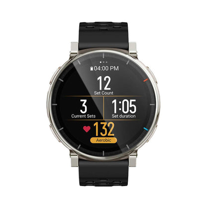 Funda protectora de pantalla Techsuit Nano Flex para Amazfit Active 3 Premium, Plástico, Set de 2 piezas, Negra