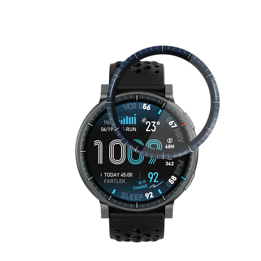 Protector de pantalla Techsuit Nano Flex para Amazfit Active Max, Plástico, Set de 2 piezas, Negro