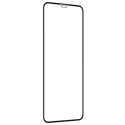 Protector de pantalla Techsuit para Apple iPhone 11 / XR, vidrio templado, adhesivo completo, 111D, negro