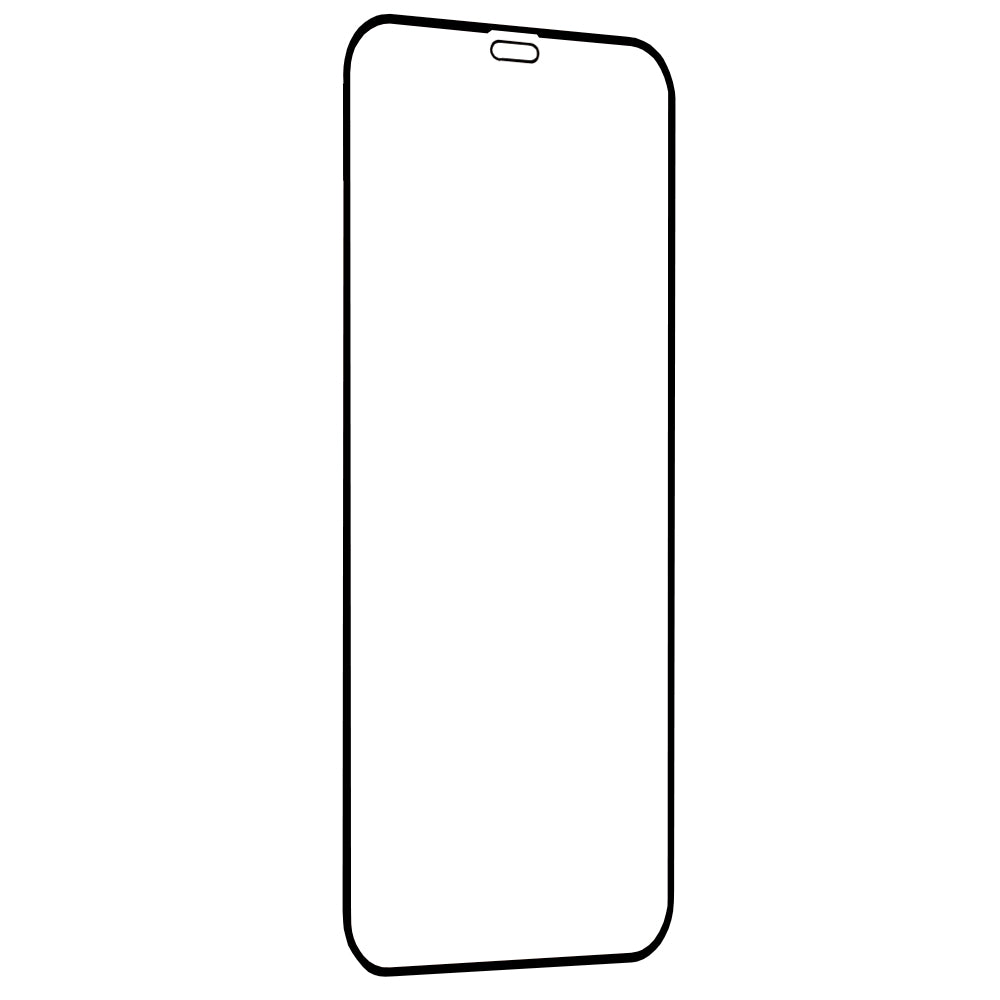 Protector de pantalla Techsuit para Apple iPhone 12 / 12 Pro, vidrio templado, adhesivo completo, 111D, negro