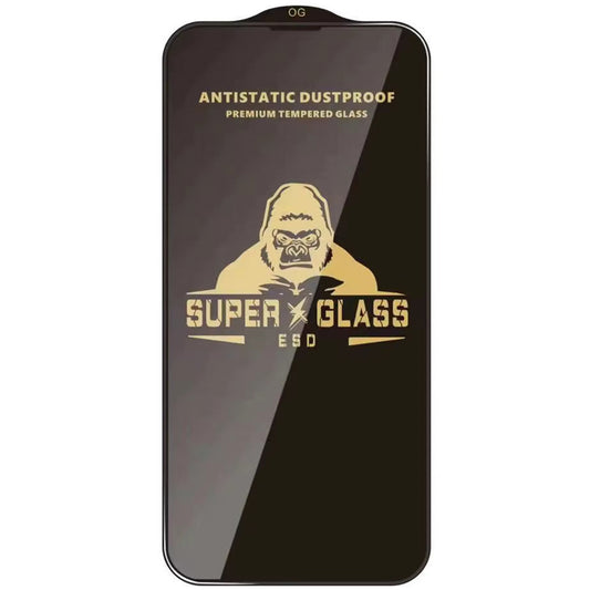 Protector de pantalla Techsuit para Apple iPhone 18 Pro, vidrio templado, adhesivo completo, negro