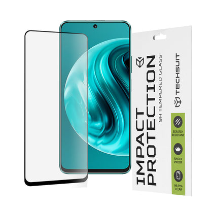 Protector de pantalla Techsuit para Huawei nova 13i / nova 12i, Vidrio templado, Full Glue, 111D, Negro