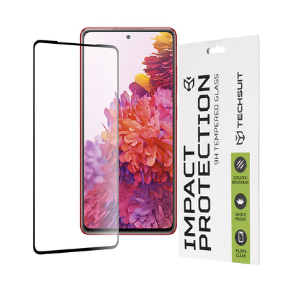Protector de pantalla Techsuit para Samsung Galaxy S20 FE 2022 G781 / S20 FE 5G G781 / S20 FE G780, Vidrio templado, Full Glue, 111D, Negro