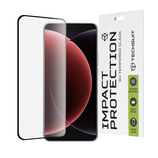 Protector de pantalla Techsuit para Xiaomi 15 Ultra, vidrio templado, adhesivo completo, 111D, negro