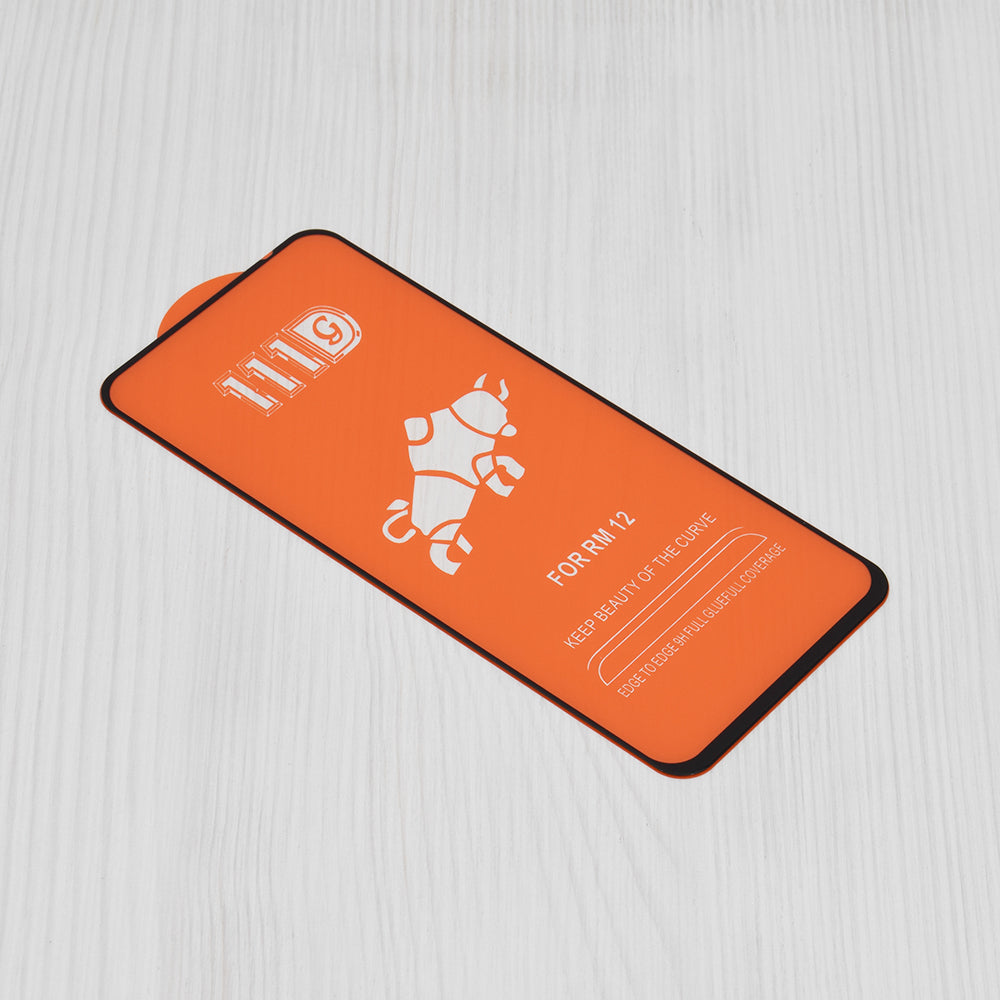 Protector de pantalla Techsuit para Xiaomi Poco M6 4G / Redmi 13 / 12 5G / 12, Vidrio templado, Full Glue, 111D, Negro