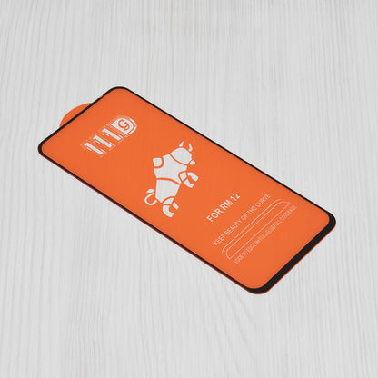 Protector de pantalla Techsuit para Xiaomi Poco M6 4G / Redmi 13 / 12 5G / 12, Vidrio templado, Full Glue, 111D, Negro