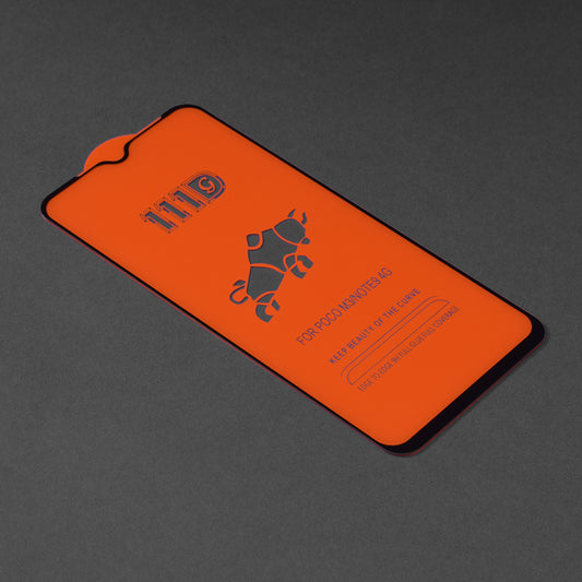 Protector de pantalla Techsuit para Xiaomi Redmi 9 Power / 9T / Poco M3, vidrio templado, adhesivo completo, 111D, negro