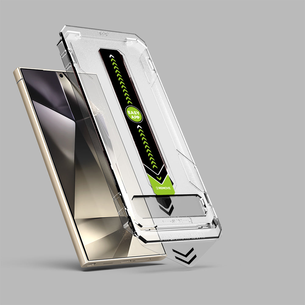 Protector de pantalla Techsuit TitanGlass CrystalHD para Samsung Galaxy S24 Ultra S928, Vidrio templado, Pegamento completo