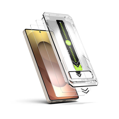 Protector de pantalla Techsuit TitanGlass CrystalHD para Samsung Galaxy S26 Plus, Cristal Templado, Full Glue, Set de 2 piezas.