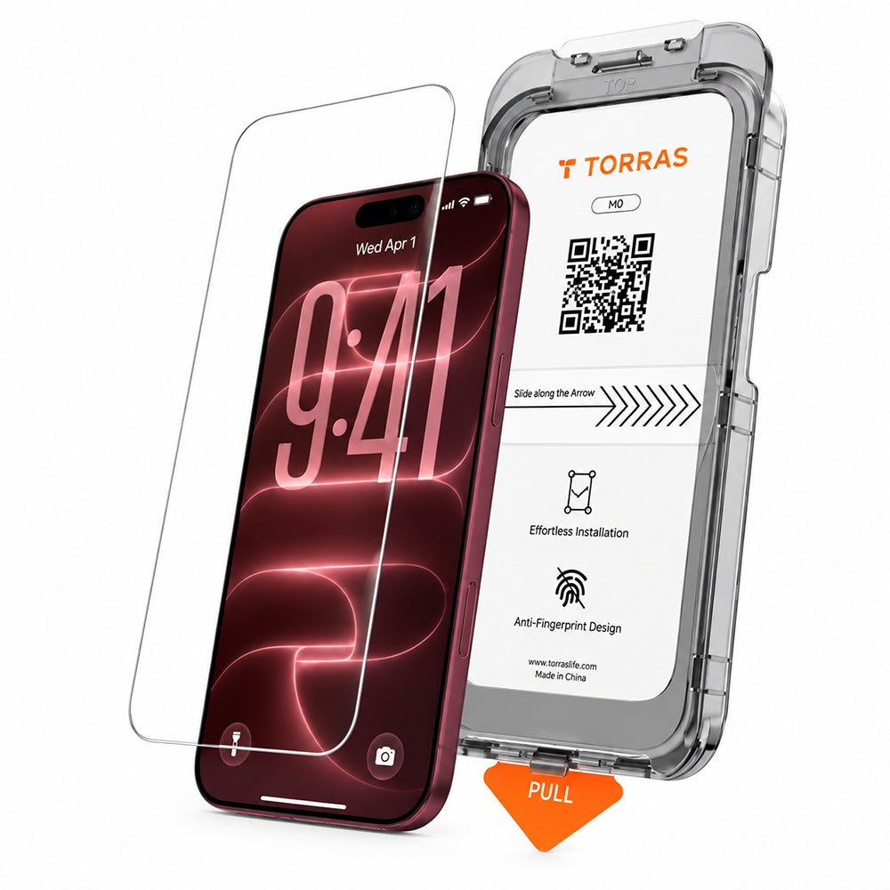Protector de pantalla Torras HD para Apple iPhone 18 Pro Max / 17 Pro Max, vidrio templado, adhesivo completo