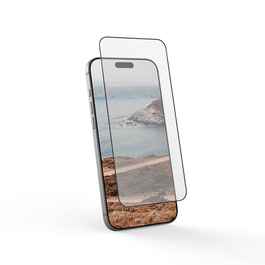 Protector de pantalla Urban Armor Gear Shield para Apple iPhone 17 Pro, Cristal Templado, Full Glue, Negro