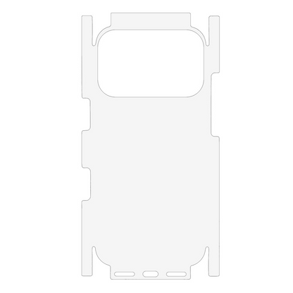 Protector trasero OEM para Apple iPhone 17 Pro, plástico