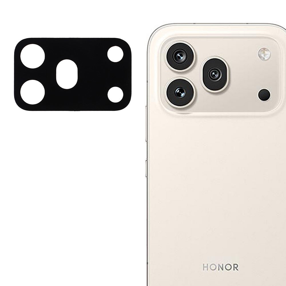Protector de pantalla para cámara trasera Techsuit para Honor 600 Pro, vidrio templado, negro