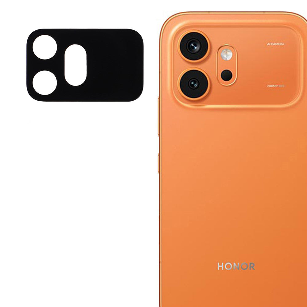 Protector de pantalla para cámara trasera Techsuit para Honor 600, vidrio templado, negro