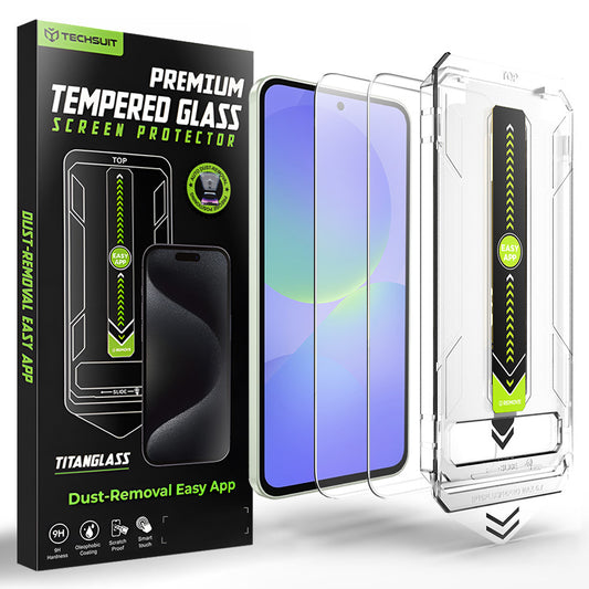Protector de pantalla Techsuit TitanGlass CrystalHD para Samsung Galaxy A37 5G / A36 A366, Vidrio templado, Set de 2 piezas