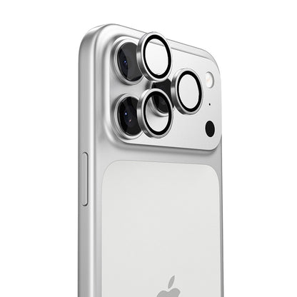 Protector de cámara trasera Torras Lensguard para Apple iPhone 17 Pro Max / 17 Pro, vidrio templado, plateado