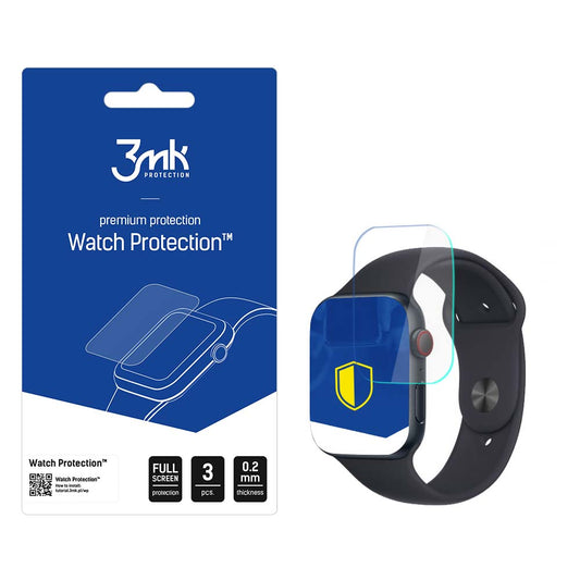 Protector 3MK Arc para Apple Watch SE 40mm Series, Set de 3 piezas, Plástico