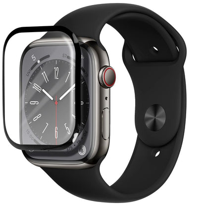 Funda protectora Bestsuit para Apple Watch SE 40mm Series, Cristal flexible, Negro 