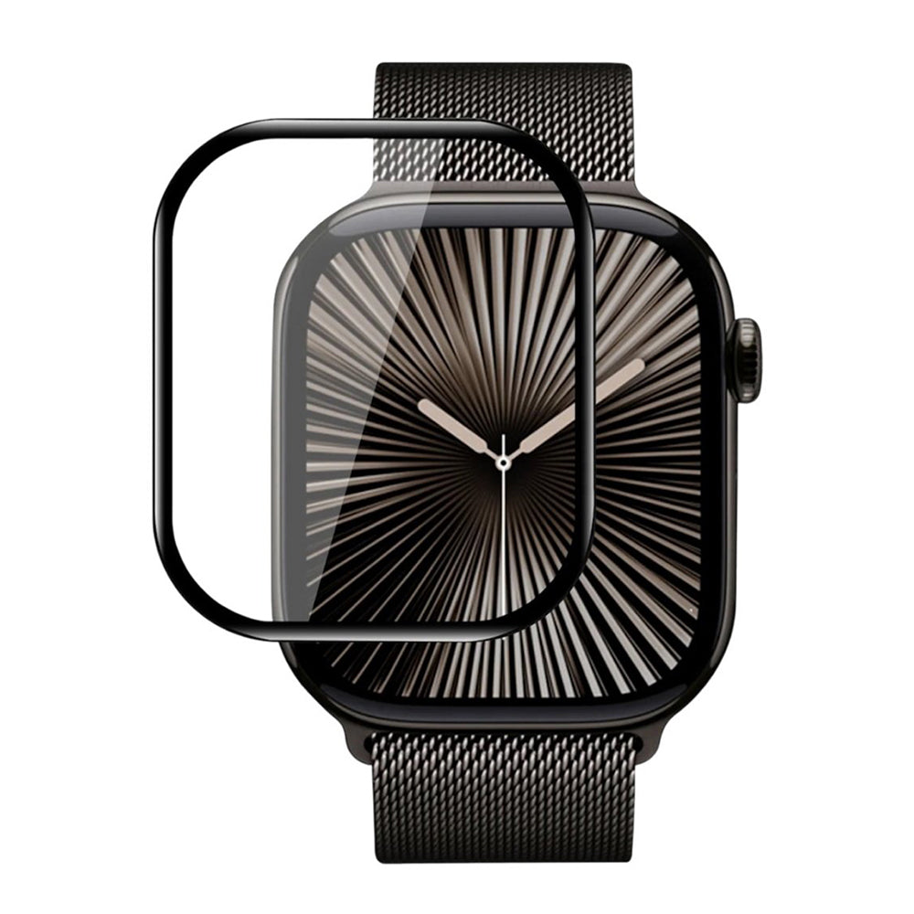 Protector Blueo High Molecule para Apple Watch Series 10 42mm, Cristal Templado, Negro
