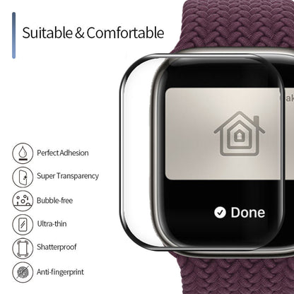 Protector Blueo High Molecule para Apple Watch 40mm Series, Vidrio Templado, Negro