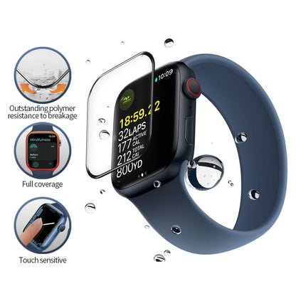 Protector Blueo High Molecule para Apple Watch 40mm Series, Vidrio Templado, Negro