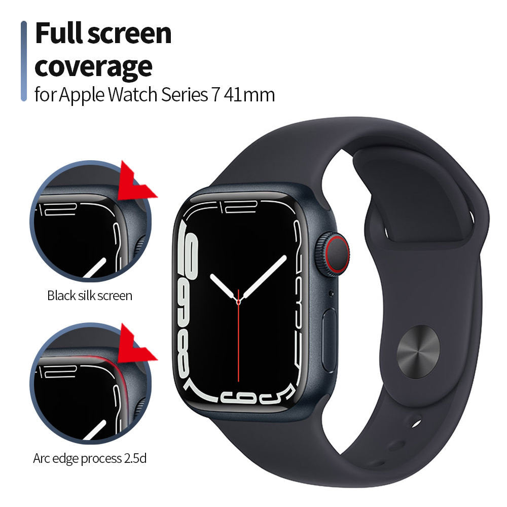 Protector Blueo High Molecule para Apple Watch 40mm Series, Vidrio Templado, Negro