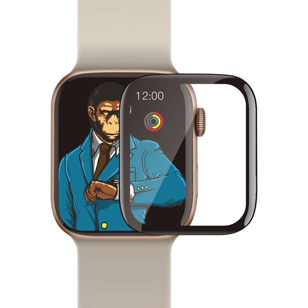 Protector Blueo High Molecule para Apple Watch 44mm Series, Vidrio Templado, Negro