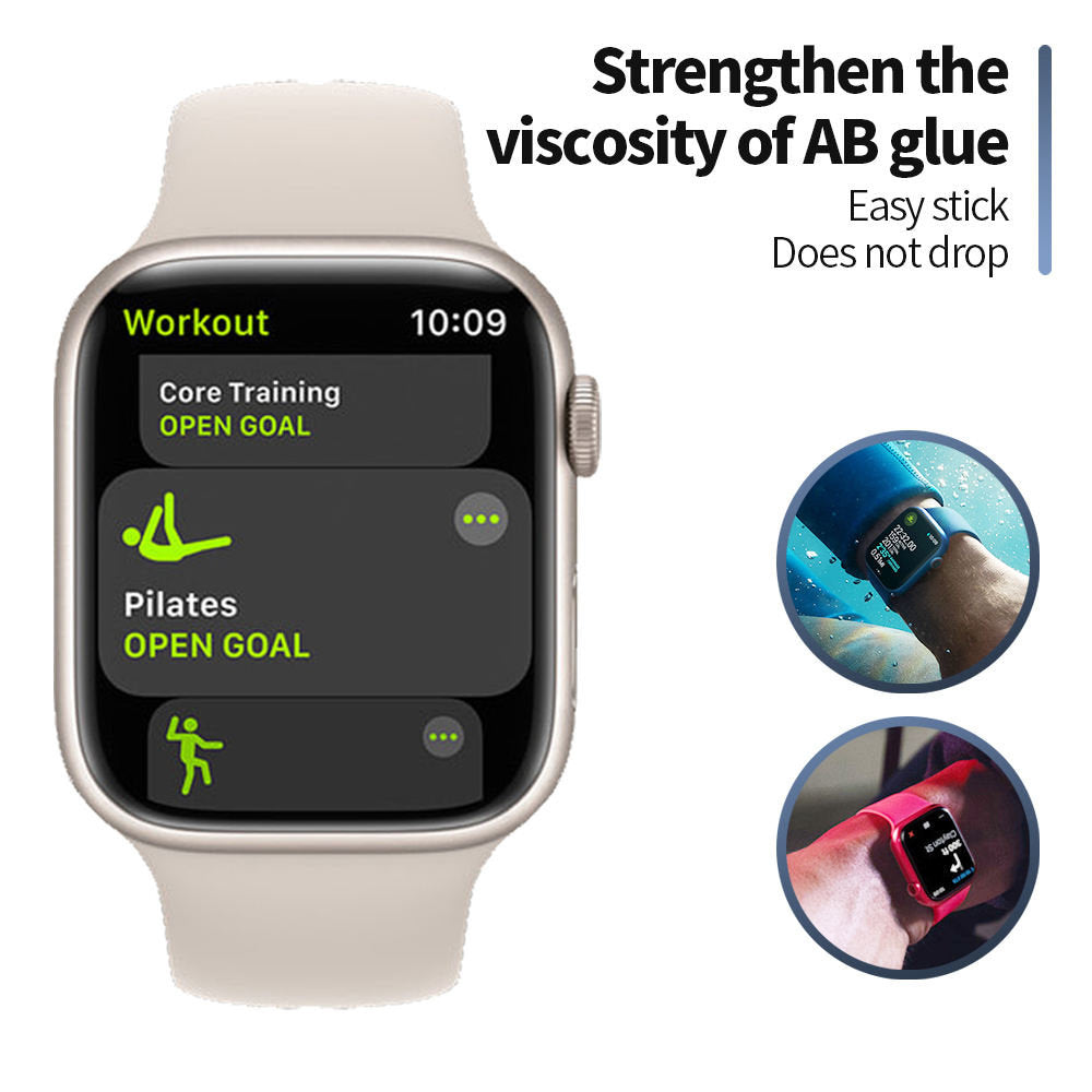 Protector Blueo High Molecule para Apple Watch 44mm Series, Vidrio Templado, Negro