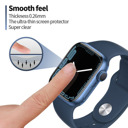 Protector Blueo High Molecule para Apple Watch 44mm Series, Vidrio Templado, Negro