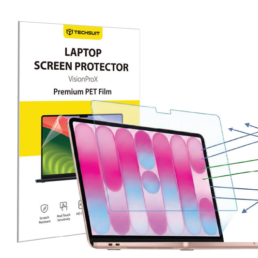 Protector de Pantalla Anti Luz Azul Techsuit VisionProX para Apple MacBook Neo 13 pulgadas, Plástico