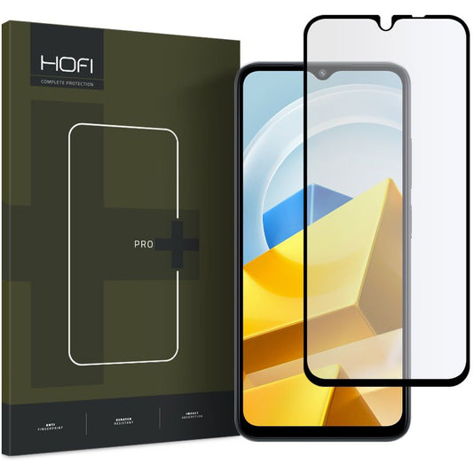 HOFI PRO+ Protector de pantalla para Xiaomi Poco M5, Vidrio templado, Pegamento completo, Negro HOFI281 HOFI281