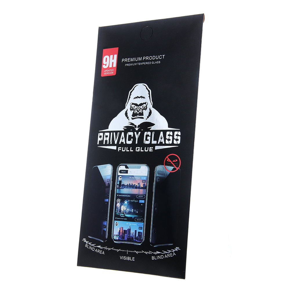 Protector de pantalla de privacidad OEM para Apple iPhone SE (2022) / SE (2020) / 8, vidrio templado, pegamento completo