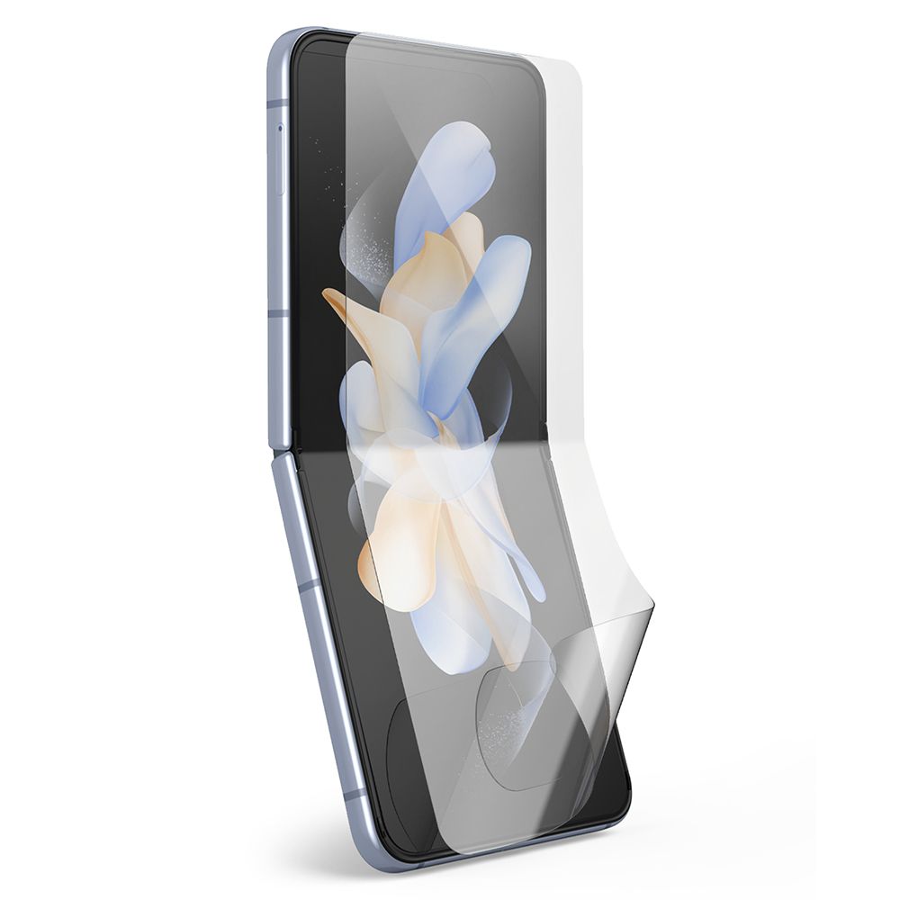 Protector de pantalla interior Ringke Dual Easy para Samsung Galaxy Z Flip4 F721, Plástico, Juego de 2 piezas