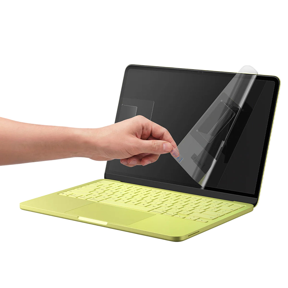 Protector de Pantalla Spigen GlastR Slim para Apple MacBook Neo 13 pulgadas, Vidrio Templado, Negro AGL11669