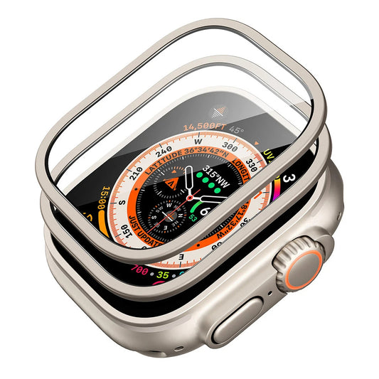 Protector de pantalla ESR Armorite para Apple Watch Ultra Series, Set de 2 piezas, Cristal Templado, Bronce