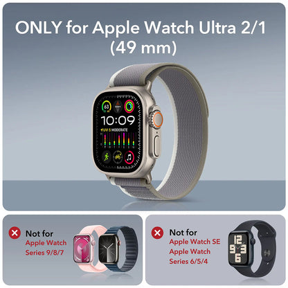 Protector de pantalla ESR Armorite para Apple Watch Ultra Series, Set de 2 piezas, Cristal Templado, Bronce