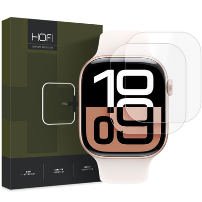 Película protectora HOFI HYDROFLEX PRO+ para Apple Watch Serie 42mm, Juego 2 piezas, Plástico 