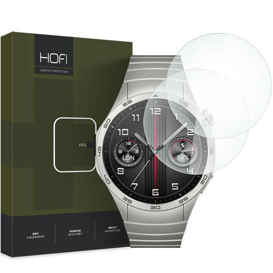 Protector de pantalla HOFI PRO+ para Huawei Watch GT 4 46mm, Set de 2 piezas, Vidrio templado