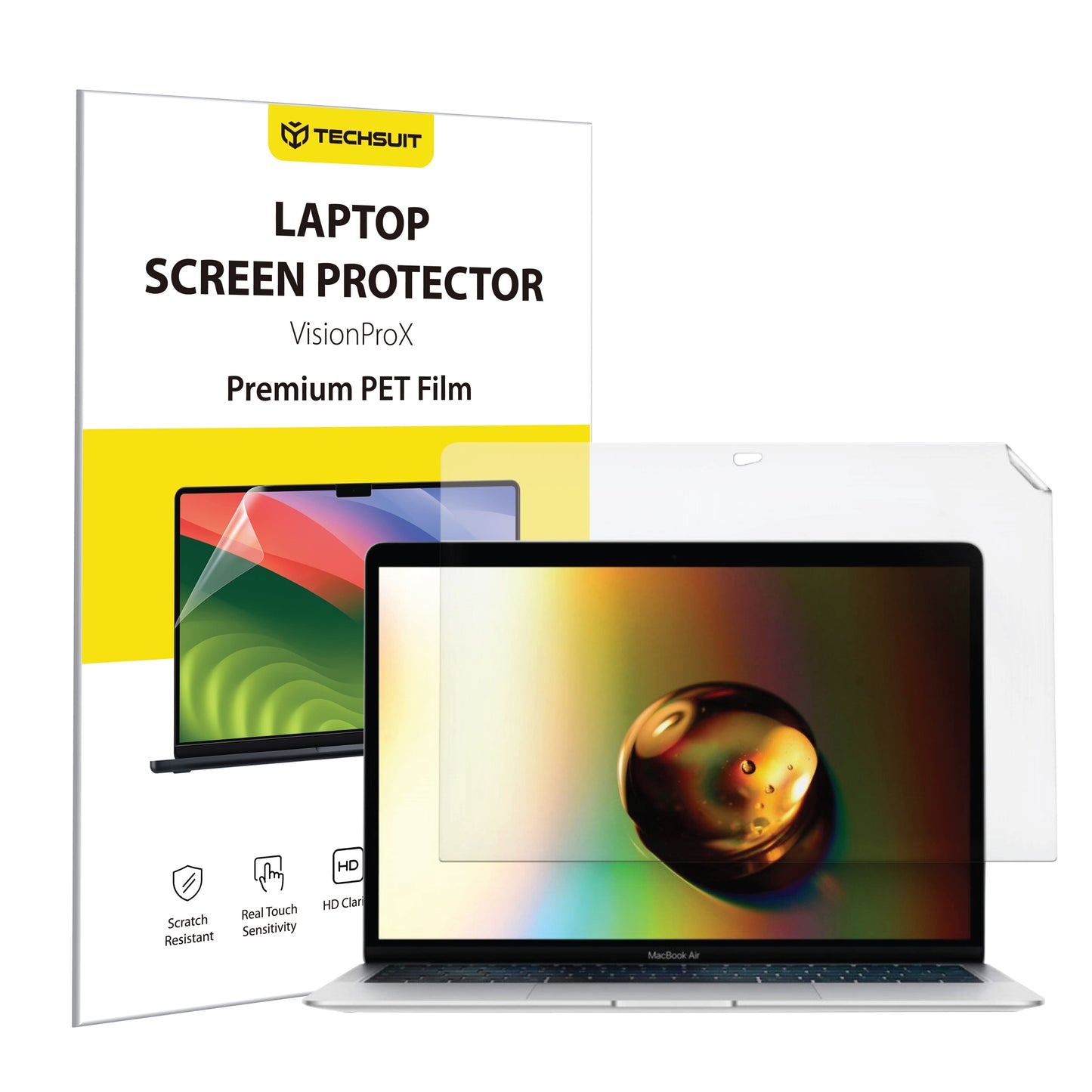 Lámina Protectora de Pantalla Mate Anti Luz Azul Techsuit VisionProX para Apple MacBook Air 13 pulgadas (2020) / (2018) / (2017), Plástico