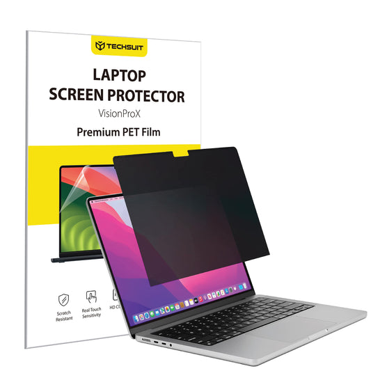Lámina Protectora de Pantalla Privacy Techsuit VisionProX para Apple MacBook Pro 13inch (2022) / (2020) / (2019) / (2018) / (2016), Plástico