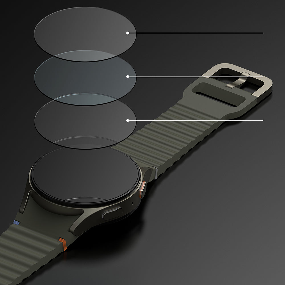 Protector de pantalla Ringke R4 para Samsung Galaxy Watch7 40mm, Set de 4 piezas, Vidrio templado